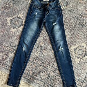 Encore Jeans Blue Skinny Distressed Denim